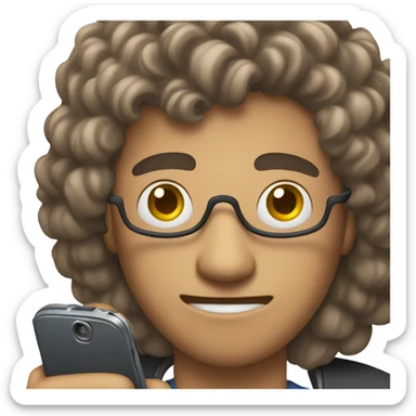 guy with a movie cellphone sticker