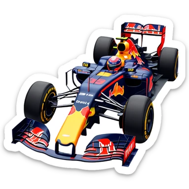Max Verstappen F1 Car sticker