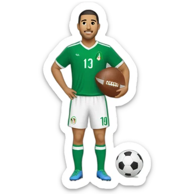 Football algerian sticker