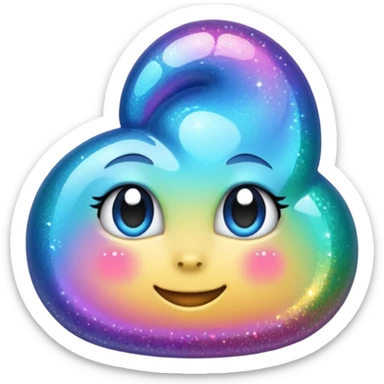 glitter pink Douyin sticker