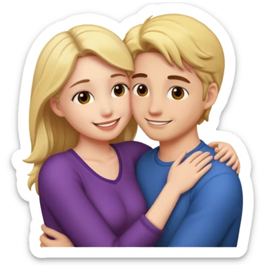 intimate moment between lovers sticker