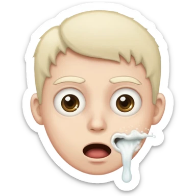 frothing at the mouth sticker