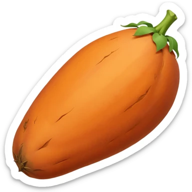 pointy sweet potato no green part sticker