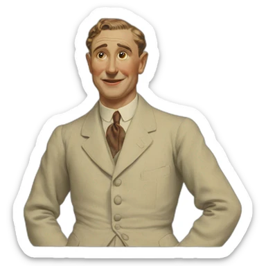 Man 1935 en couleur sticker