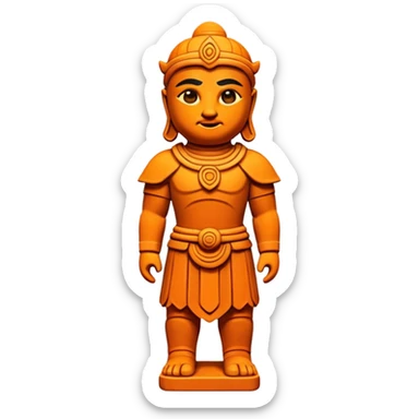 Terracotta guardian,Museum Statues. sticker