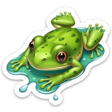 Patita de rana  sticker