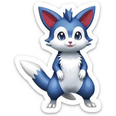 Shiny Furret-Meowstic-Zangoose-Hybrid (Full body) sticker