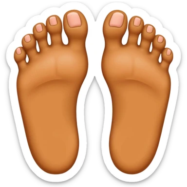 pair of big feet, minimal details sticker