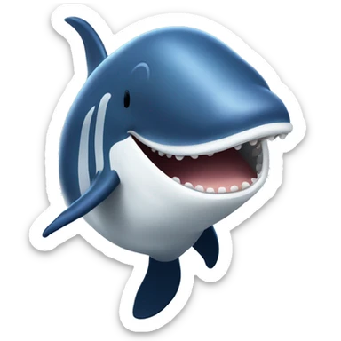 singing humpback whale sticker