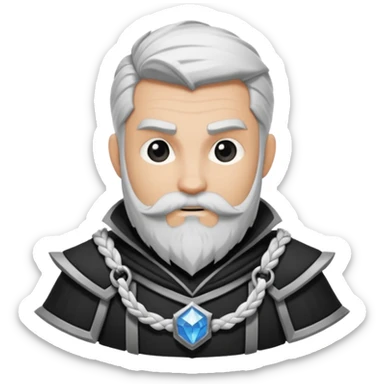 Enano dnd estilo blanco y negro dibujo sticker