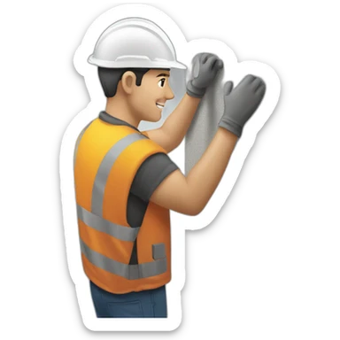 installing the granite sticker