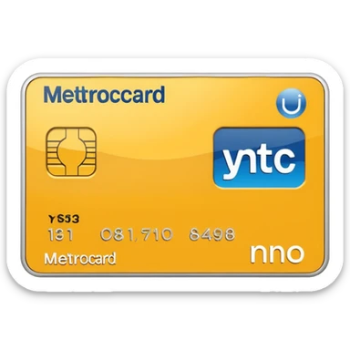 NYC metro card  sticker