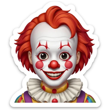 The clown from the movie IT sticker