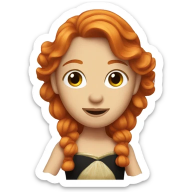 ginger flamenco dancer  sticker