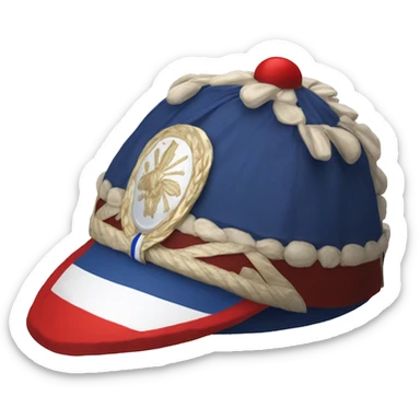 French phrygian cap with a red, white and blue cockade sticker