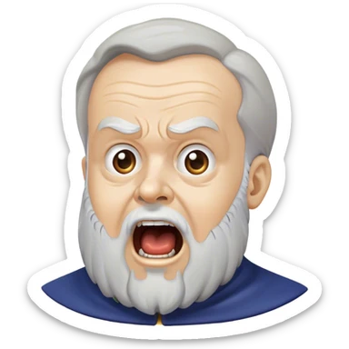 galileo galilei scream sticker