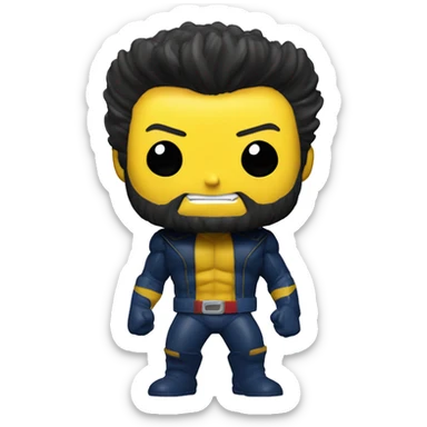 Funko pop wolverine from x-men sticker