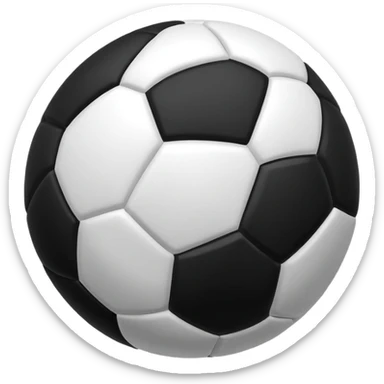 Un balón de básquet blanca y negra sticker