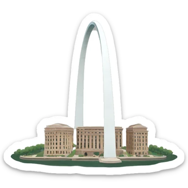 St. Louis arch sticker
