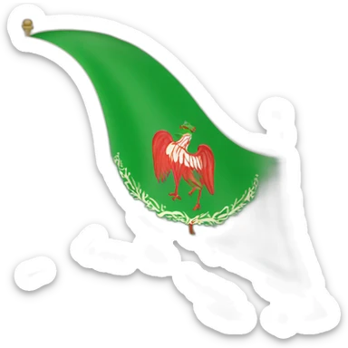 The flag of Pahlavi period of Iran sticker