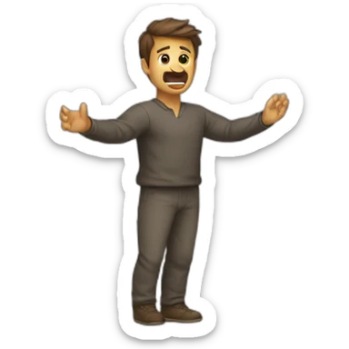 Homme qui fais un dabe sticker