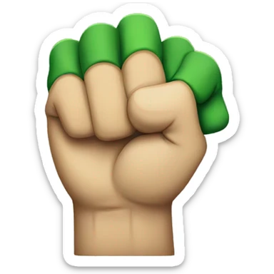 The green fist


 sticker