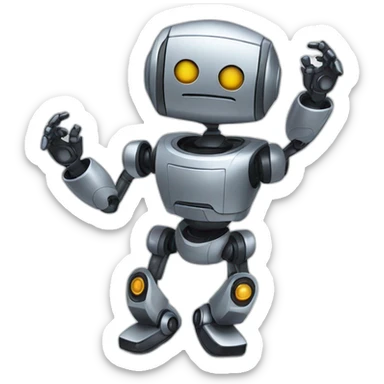 Robot dancing Salsa sticker