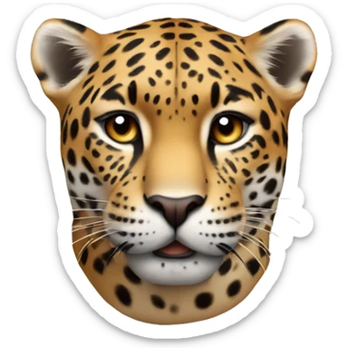 Fait moi un Jaguar avec une apparence kawai sticker
