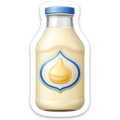 Glass Bottle of Mayonnaise sticker