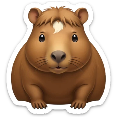 Create a capybara less like a chipmunk sticker