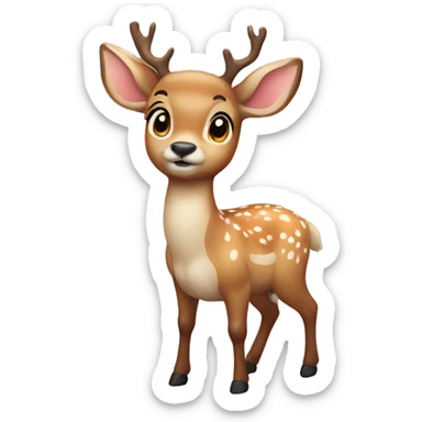 Cute deer sticker
