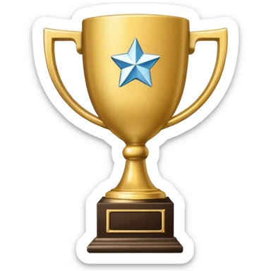 2ndd runner up trophy for a winter holiday themed contest sticker