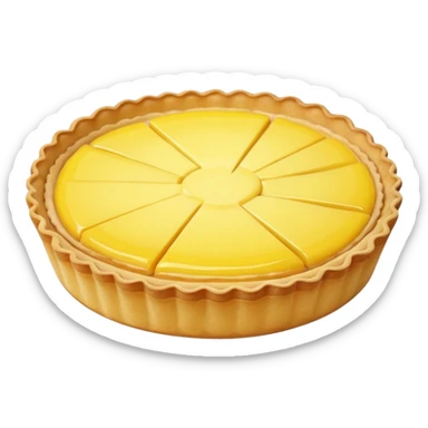 realistic lemon Tart sticker
