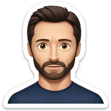 hugh jackman sticker