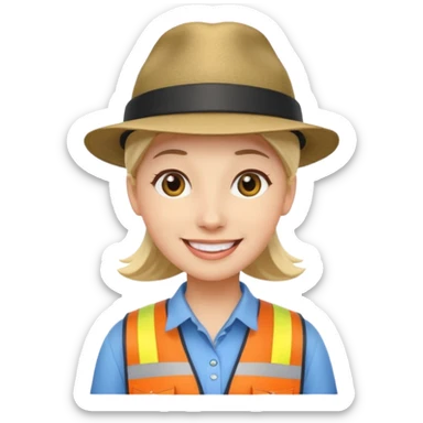 tour guide in USA sticker