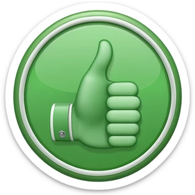 Make a plain green circle with a good sign sticker