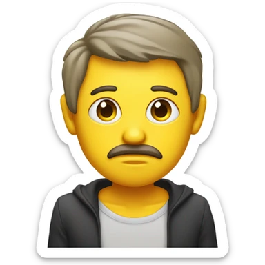 A yellow-faced emoji with wide, slightly narrowed, or half-lidded eyes looking sharply to the side. One eyebrow may be raised for extra sass or skepticism. The mouth can be a straight line, a slight smirk, or a small frown, depending on the mood—whether it’s judging, annoyed, or unbothered. sticker