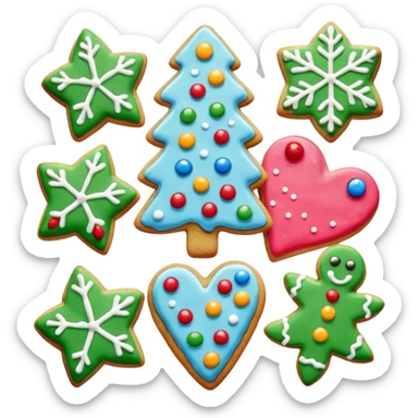 christmas cookies sticker