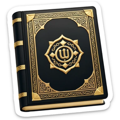 Quran closed book and Quran sticker