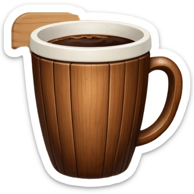 wooden kitchen cup sticker