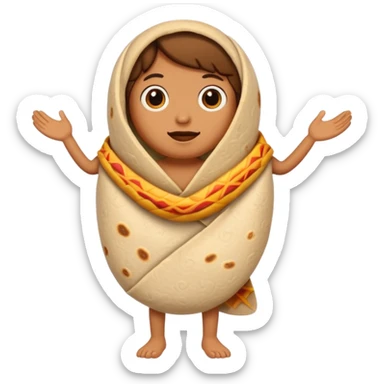 Make it a burrito with leggs sticker