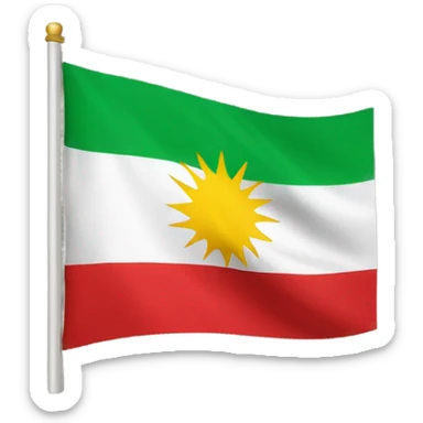Kurdistan flag sticker