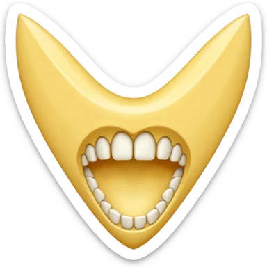 Sharp fang tooth only sticker