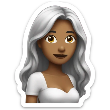 Una persona viendo el amancer sticker