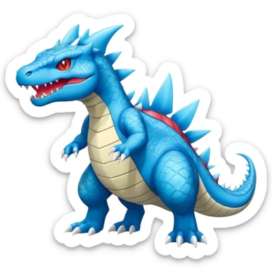 celestial salamence-Feraligatr-hybrid, full body sticker