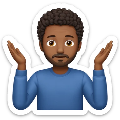 Emoji of a frustrated man with short dark curly hair and a short beard, eyes tightly closed and eyebrows furrowed.
Both hands raised near his head in frustration, clean rounded emoji style, soft gradients, plain background. sticker