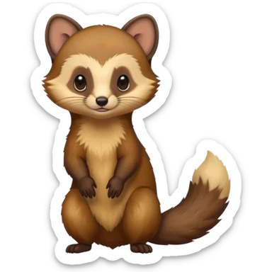 European pine marten sticker