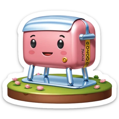  SPAM meat jeff koons style sculpture arty landscape  sticker