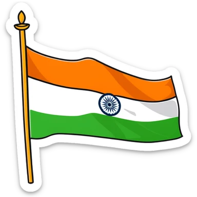 Indian flag sticker