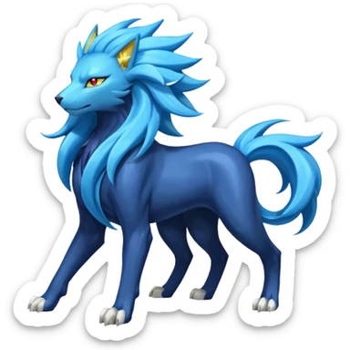 Luxray-Suicune-Manectric-Solgaleo-fusion sticker